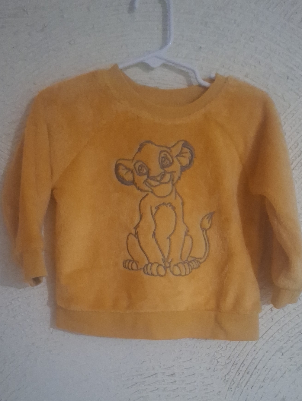 Disney Gold/Yellow Kids Sweatshirt with Simba Sketch